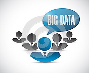 Big data business team sign concept