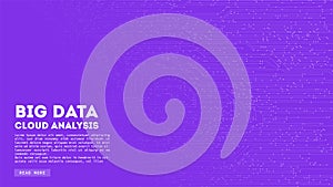 Big Data cloud computing. Blockchain visualiztion. Cirquit board abstract pattern