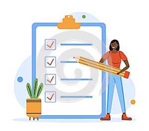 Big Data and Cloud Computing illustration set. Business characters using remote servers to analyzing large sets of data and
