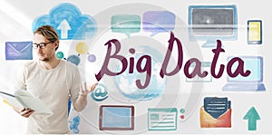 Big Data Cloud Digital Information Technology Concept