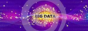 Big Data Cloud. Light Technology Abstract. 3d