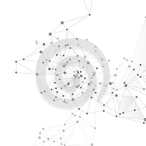 Big data cloud scientific concept.