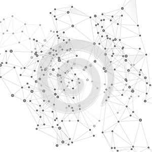 Big data cloud scientific concept.