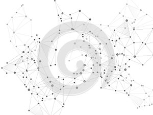 Big data cloud scientific concept.