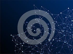 Big data cloud scientific concept.