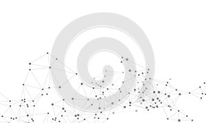 Big data cloud scientific concept.