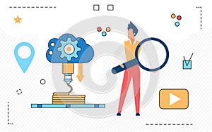 Big data computing cloud server storage technology