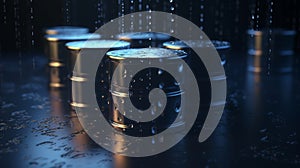 Big data concept Digital data flow Transferring generative AI