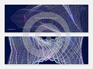 Big data concept. Digital technology abstract