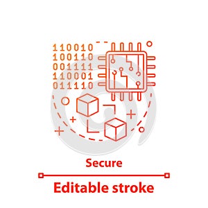 Big data concept icon