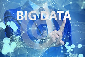 The big data concept with data mining analyst