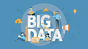 Big data concept illustration