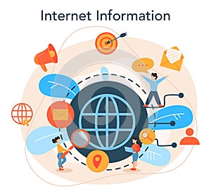 Big data concept. Modern computer technology. Analyzing digital