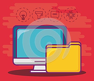 Big data design concept