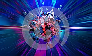 Big data in digital cyberspace. High-speed communication and high technologies