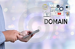 Big Data on DOMAIN Web Page and SEO , internet and web telecomm