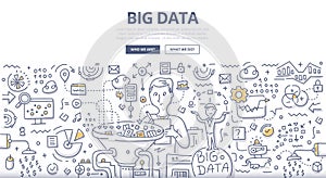 Big Data Doodle Concept photo