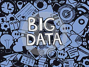 Big Data Doodle Sketch