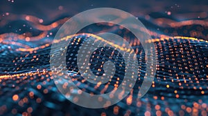 Big data flowing like a digital wave in cyberspace