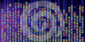 Big data or genome map background. Colorful abstract scientific banner