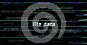 Big Data headline news titles media looped