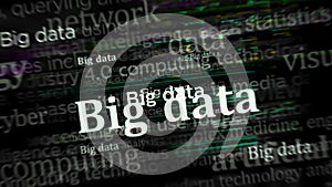 Big Data headline news titles media looped