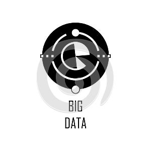 big data icon. Element of Web Development for mobile concept and web apps. Detailed big data icon can be used for web and mobile.