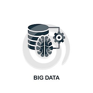 Big Data icon. Premium style design from artificial intelligence icon collection. UI and UX. Pixel perfect big data icon. For web