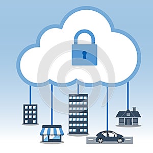 Big Data icon set, Cloud computing concept