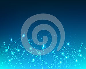 Big data information concept and network connection technology