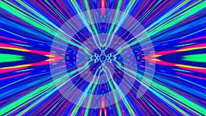 Big data, information glowing colorful line tunnel. Abstract  background animation