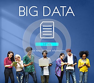 Big Data Information Technology Networking Concept photo