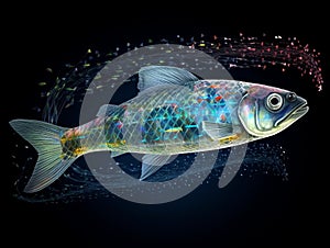 Big Data of Marine fish in Word, Generated AI