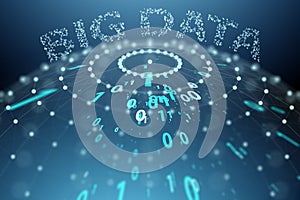 The big data and data mining concept illustration - 3d rendering