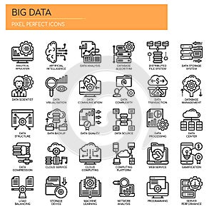 Big Data , Pixel Perfect Icons