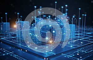 Big data processing in advanced computer server center with advanced chip AI technologies