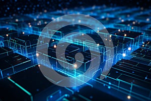 Big data processing in advanced computer server center with advanced chip AI technologies