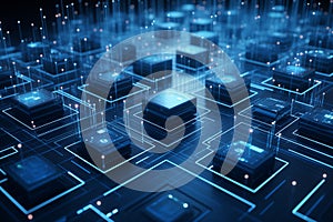 Big data processing in advanced computer server center with advanced chip AI technologies