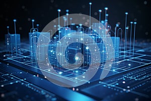 Big data processing in advanced computer server center with advanced chip AI technologies