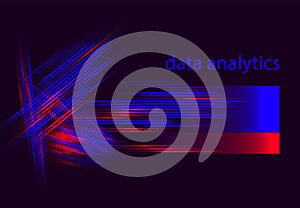 Big data science information analytics vector flat illustation. artificial intelligence