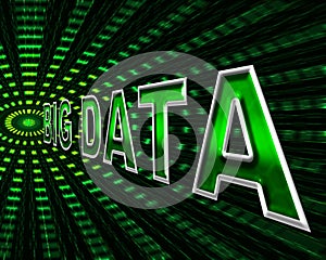 Big Data Shows Info Bytes And Byte
