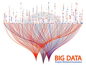 Big data visualization concept vector.