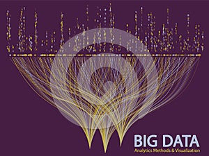 Big data visualization concept vector.