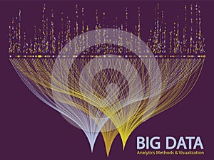 Big data visualization concept vector.