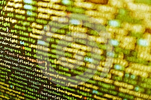 Big data storage and cloud computing representation. Big data concepts working in cyberspace environment. Computer program preview