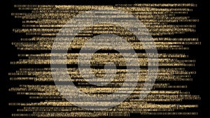 Big data structure.Net and source code.Abstract background of technology
