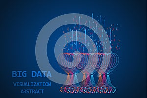 Big data technological digital abstract background.