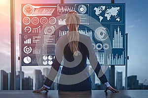 Big Data Technology for Business Finance Concept