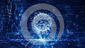 big data technology concept.