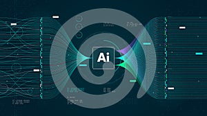 Big data technology and network analyzing, AI deep learning machine learning algorithm technology for artificial intelligence,